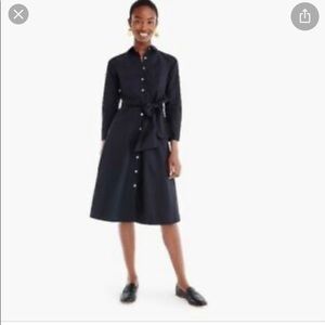 JCrew Shirt Dress, size 0, black